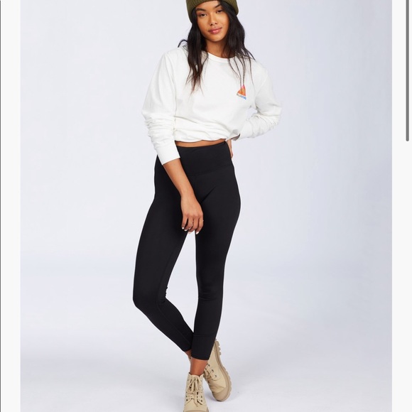 Billabong Pants - Billabongwomens Adventure Black Leggings